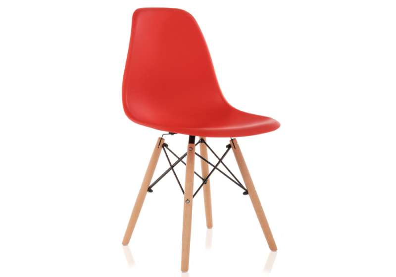 Стул Eames PC-015 красный (46x49x83). 